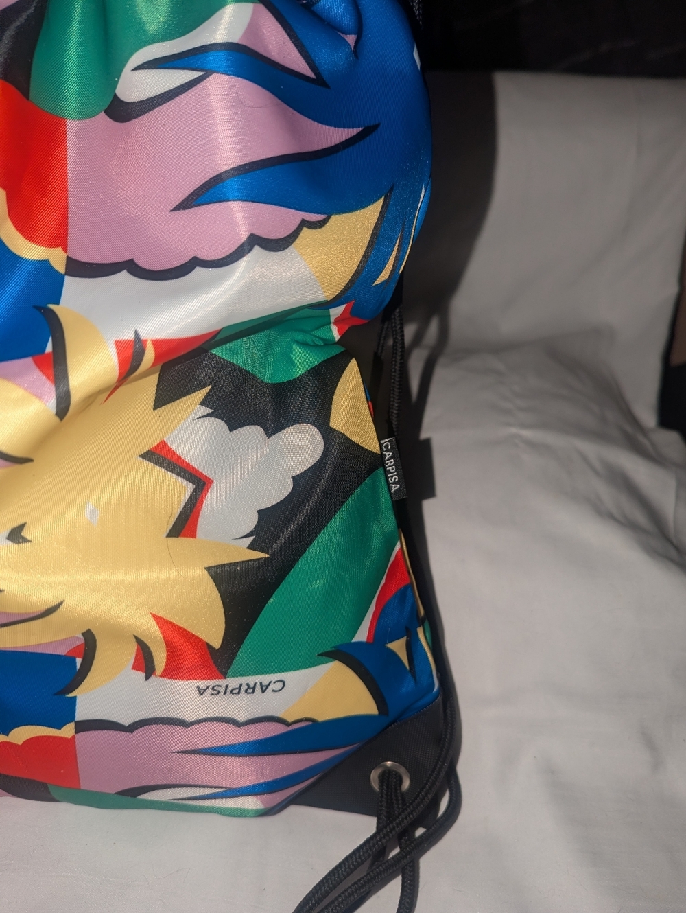 CARPISA Multicolor Floral Drawstring Backpack - Picture 4 of 8